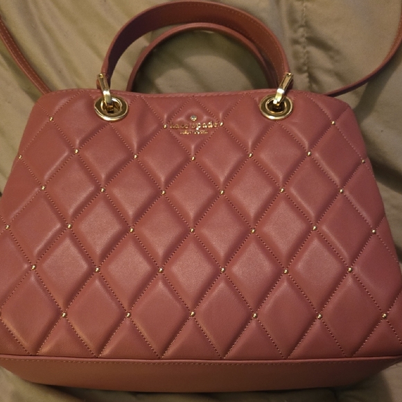 kate spade Handbags - Kate Spade Mauve Quilted Shoulder Bag